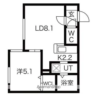 ESTOR NANGO【3階】の間取り