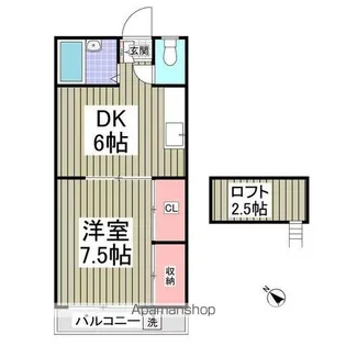 リブレス春日部Ⅱ【2階】の間取り