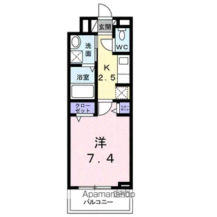 カモ・ミール ハイム【3階】の間取り