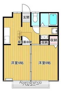 ラ・ベルヴィ【203号室】の間取り