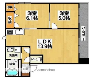 ディオ堺【1階】の間取り