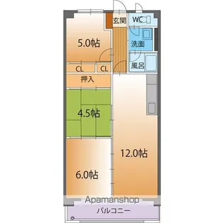 フェアリーライトⅡ【302号室】の間取り