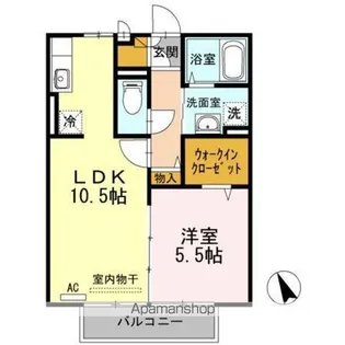 レセンテ宮浦 II棟【II201号室】の間取り