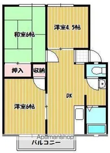 パナハイツジョイフル【1階】の間取り