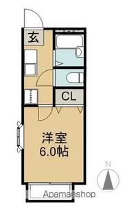 ビーライン宮池【1階】の間取り