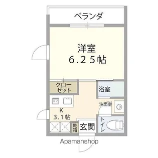 エクセレントTOMOS【3階】の間取り