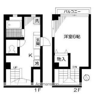 ミレニアム新井【1階】の間取り