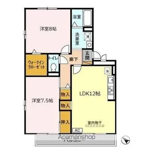 メゾントゥリバーノ【2階】の間取り