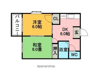 シティハイツナカムラ5【203号室】の間取り