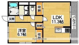 アサヒレジデンス【202号室】の間取り