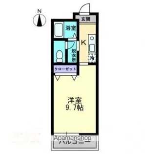 フィネスエンゼル【306号室】の間取り