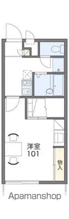 レオパレスフジヤ【102号室】の間取り