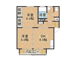 蓼池マンションルビィ【201号室】の間取り