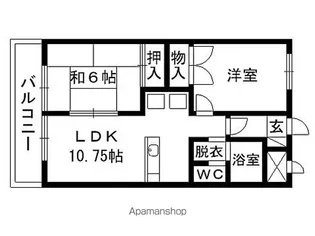 ストークヒルズ【203号室】の間取り