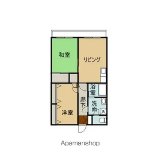 メルセゾン石川【201号室】の間取り