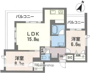 エトワール善福寺【2階】の間取り