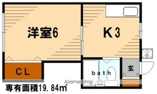 コーポマツシタ【1階】の間取り