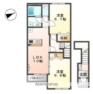 コンフォール【2階】の間取り