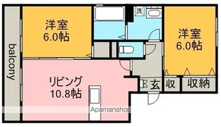 アーバンノール【3階】の間取り
