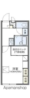 レオパレス京浜建物水橋ハイムC【108号室】の間取り