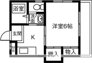 高蔵寺マンション【4階】の間取り