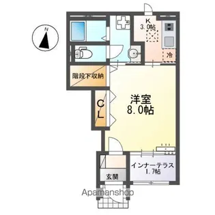仮)松本市埋橋【102号室】の間取り