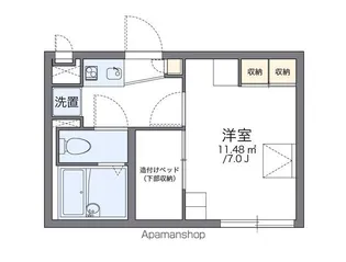 レオパレスSNOWDROP【102号室】の間取り