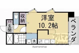 コリドール天神川【212号室】の間取り