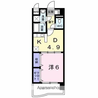 レルベ保田窪【5階】の間取り