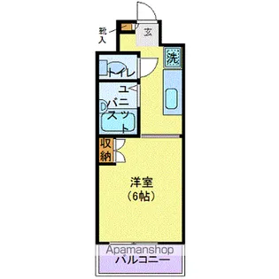 メゾン・ド・ディマンシェ【601号室】の間取り
