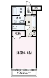 ベルフォール【107号室】の間取り