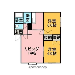 KOKOPELLI ココペリ【102号室】の間取り
