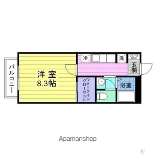 GRANDEE SUZU B【2階】の間取り