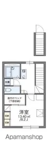 レオパレスカメリア【205号室】の間取り