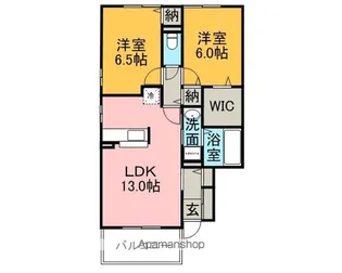 ガーデンリゾート千波C【201号室】の間取り