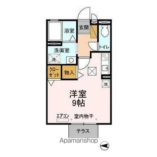 TOWNーA【102号室】の間取り