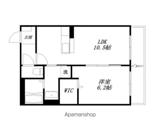 滋賀県近江八幡市鷹飼町北4丁目【マンション】の間取り
