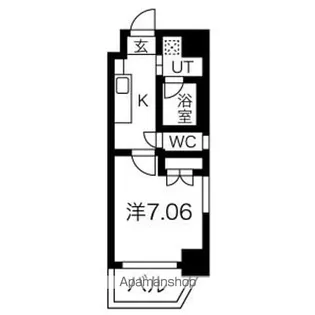 アールズタワー池下西【504号室】の間取り