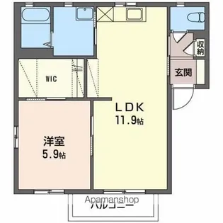 アヴェニールあい【2階】の間取り