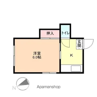 ハイツ宮川【205号室】の間取り