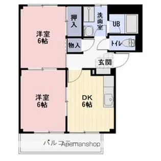 SURPLUS TWOローデアコートA【1階】の間取り