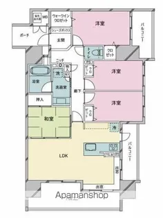 オーヴィジョン柳丸【803号室】の間取り