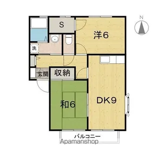 ウィンディアA【103号室】の間取り