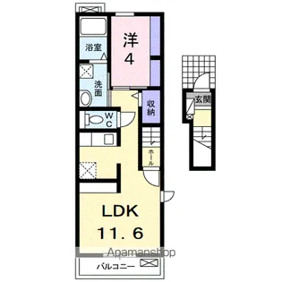 ルミエールⅢ【2階】の間取り