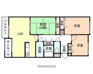 ライオンズマンション高岡中島町【604号室】の間取り