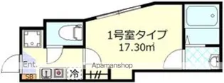 ディアマンテ北千住【1階】の間取り