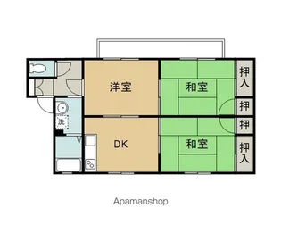 サンシャイン石橋【1階】の間取り