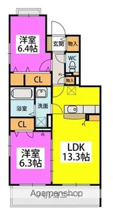 ステラ古野【1階】の間取り