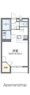 レオパレスベンデュール【203号室】の間取り