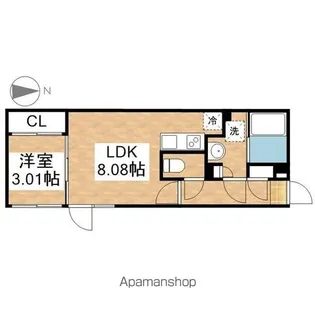 quador川名【2階】の間取り